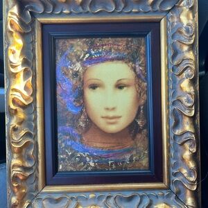 Csaba Marcus “Beau Gaea” hand embellished Serigraph signed and numbered.